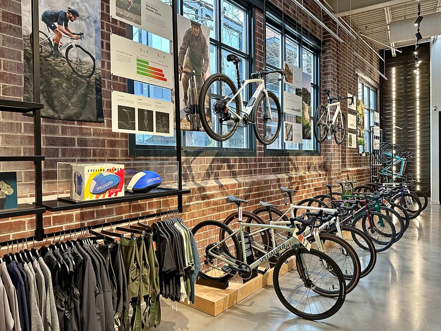 specialized atlanta bike store merchandising